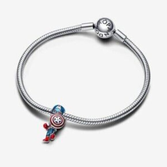 Pandora Marvel The Avengers Captain America Charm - Picture 2 of 2